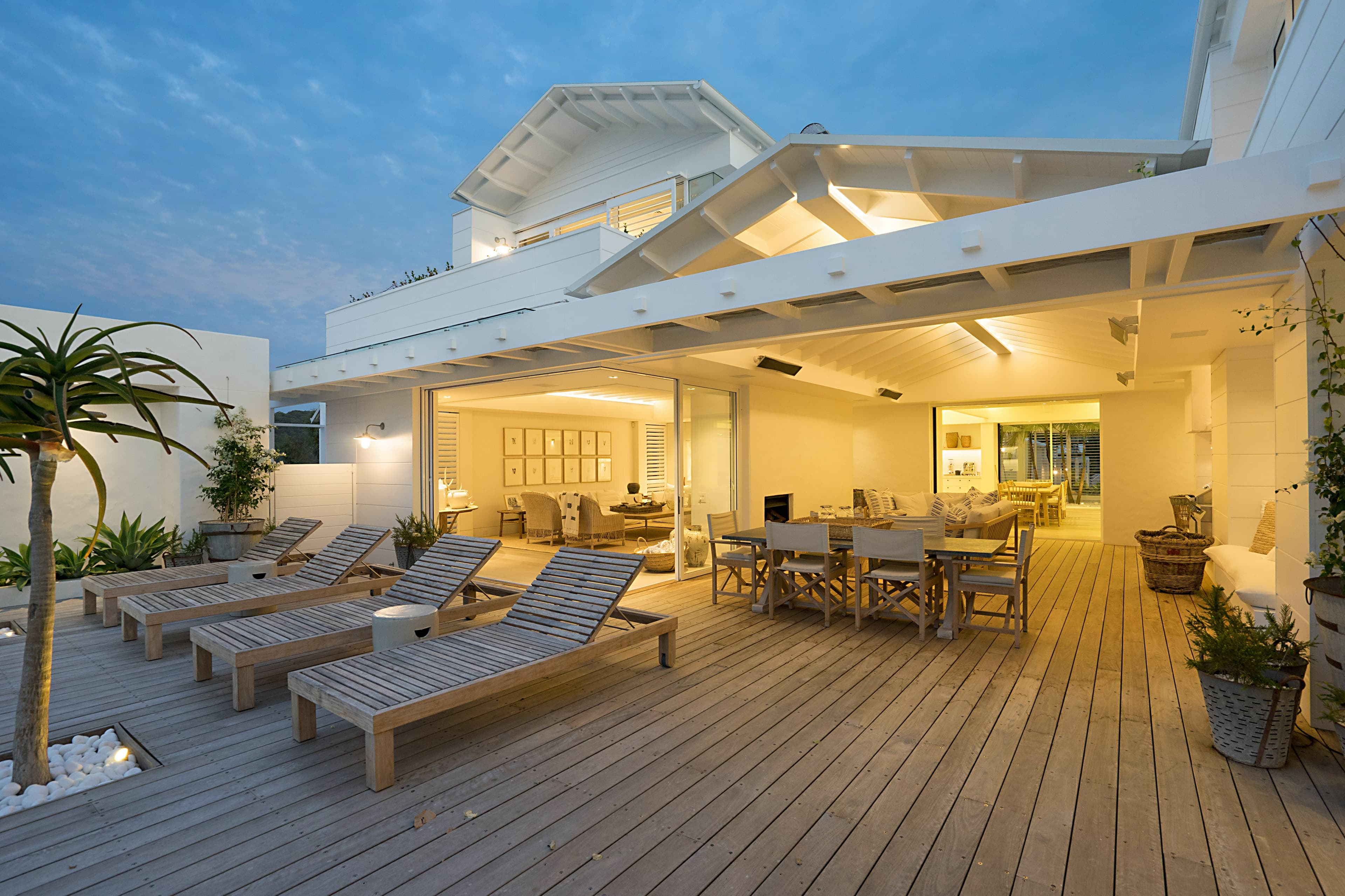 house with orange couch